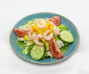 Salat mit Schrimps